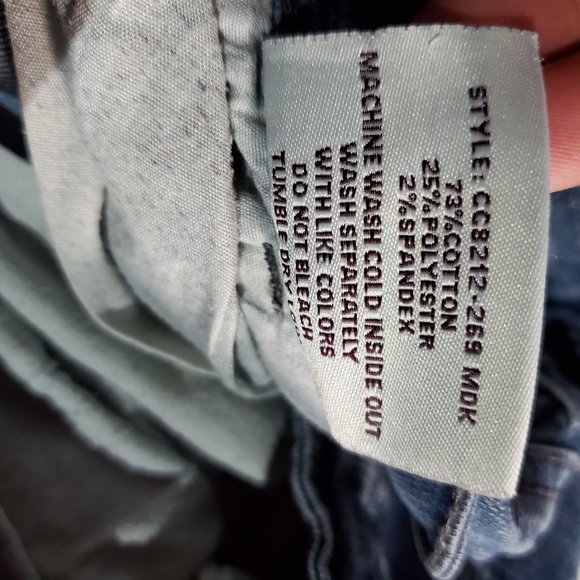 CHIOLE SIZE 9 DENIM ARCHITECT DISTRESSED SEE DESCRIPTION - Picture 7 of 7